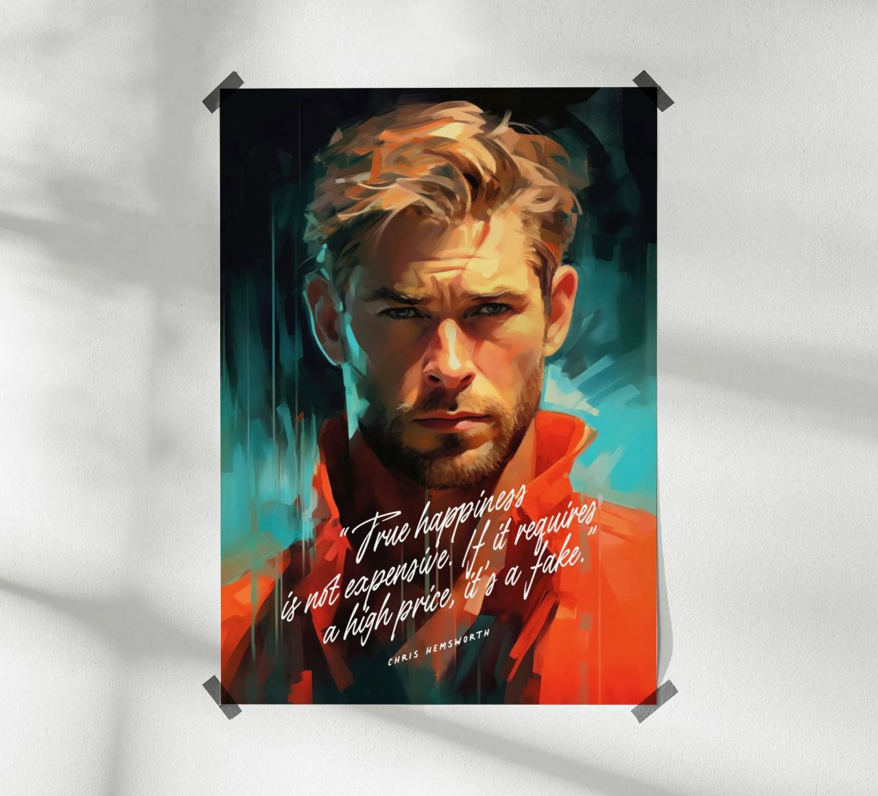 Chris Hemsworth Art Quote poster de Lootprint