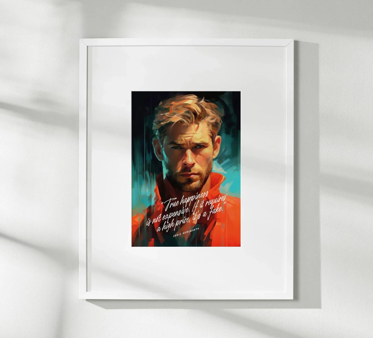 Chris Hemsworth Art Quote poster de Lootprint