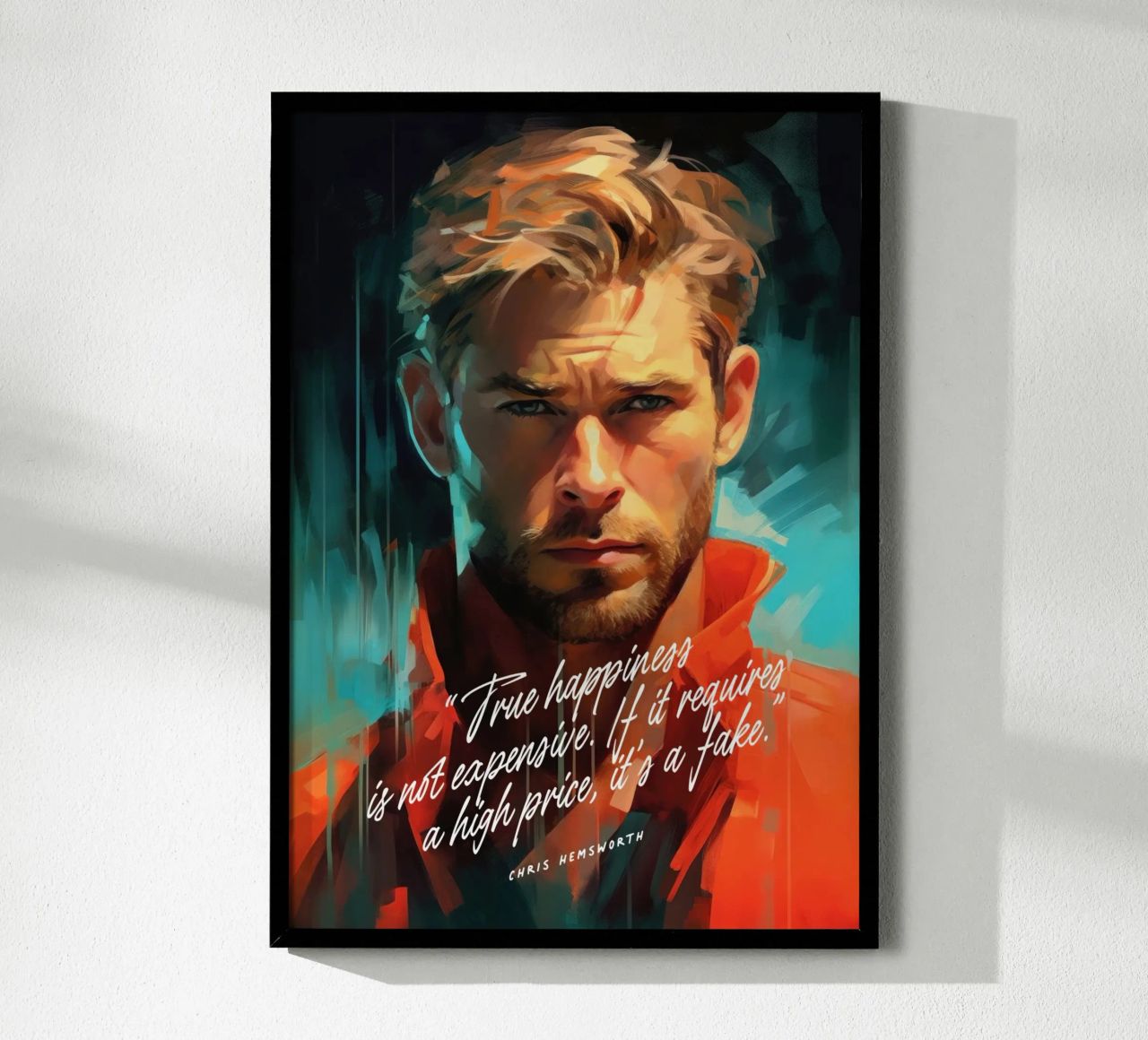 Chris Hemsworth Art Quote poster de Lootprint