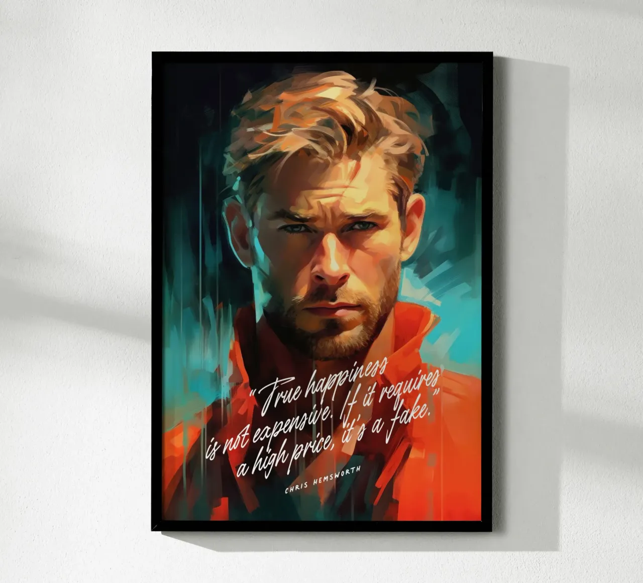 Chris Hemsworth Art Quote carta hahnemühle da Lootprint