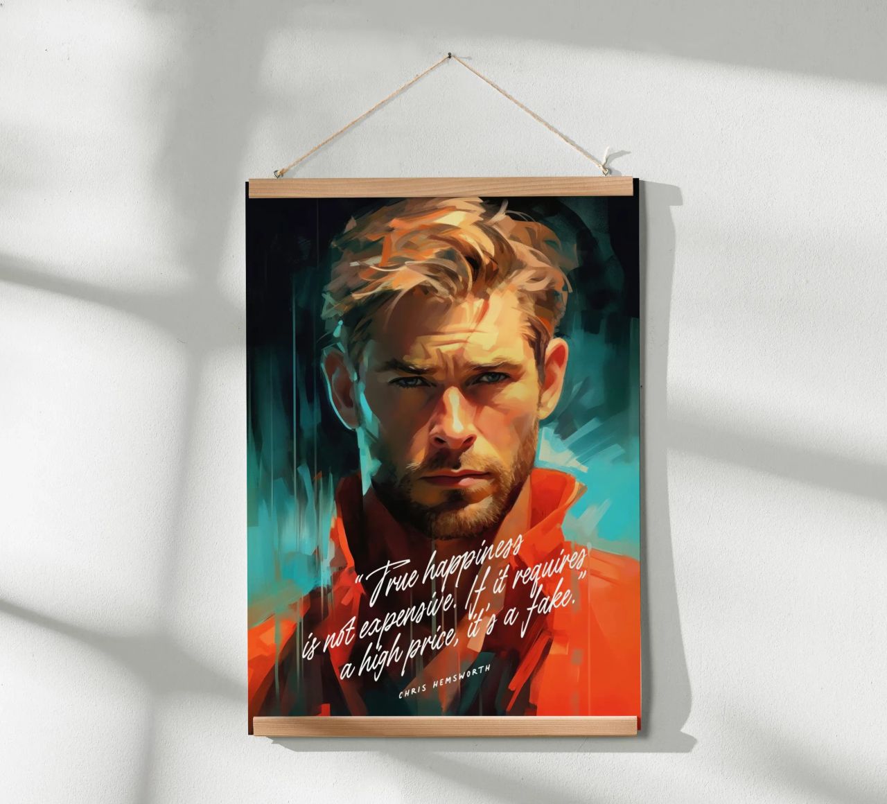 Chris Hemsworth Art Quote poster de Lootprint