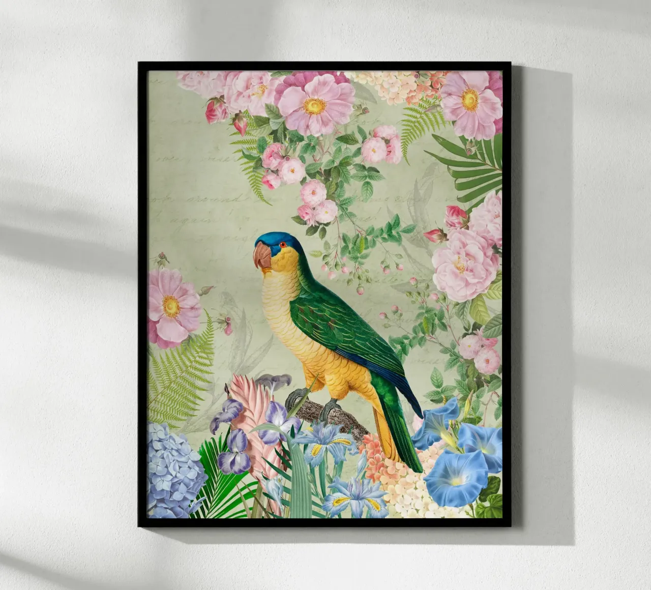 Fuga tropicale poster con telaio in plastica da Vintage World - Uta Naumann