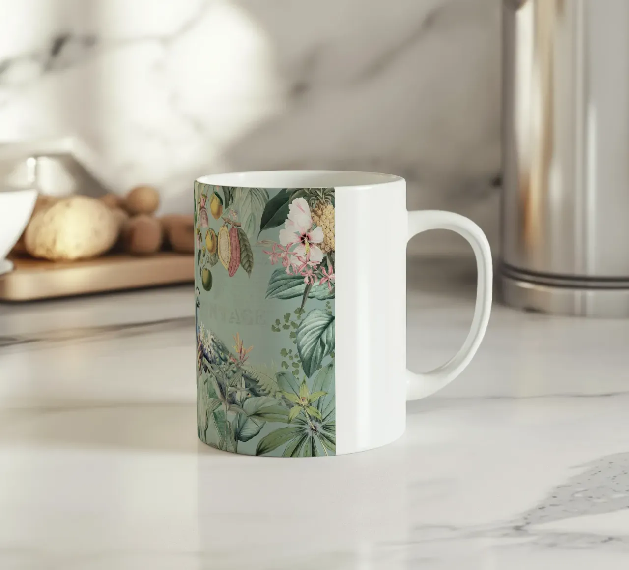 Piume esotiche in paradiso tazza in ceramica da Vintage World - Uta Naumann