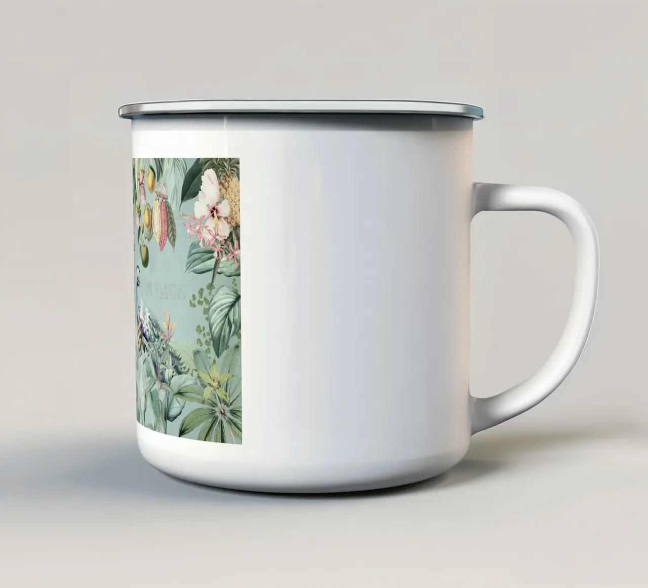 Piume esotiche in paradiso tazza in smalto da Vintage World - Uta Naumann
