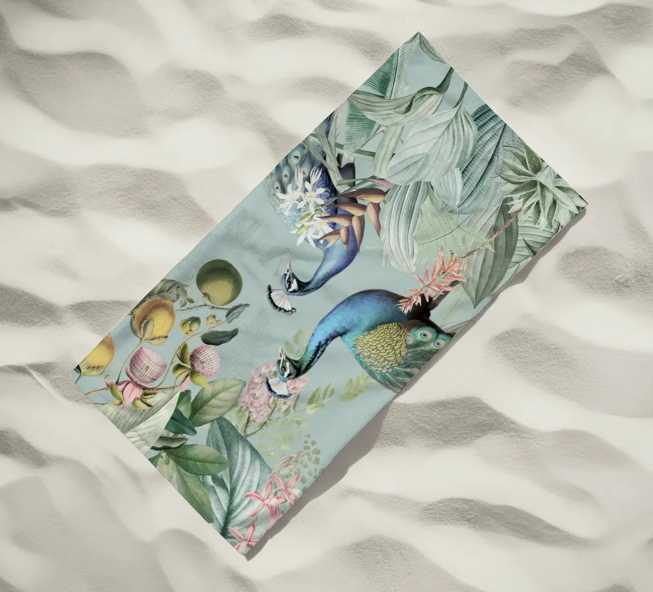 Piume esotiche in paradiso telo mare da Vintage World - Uta Naumann