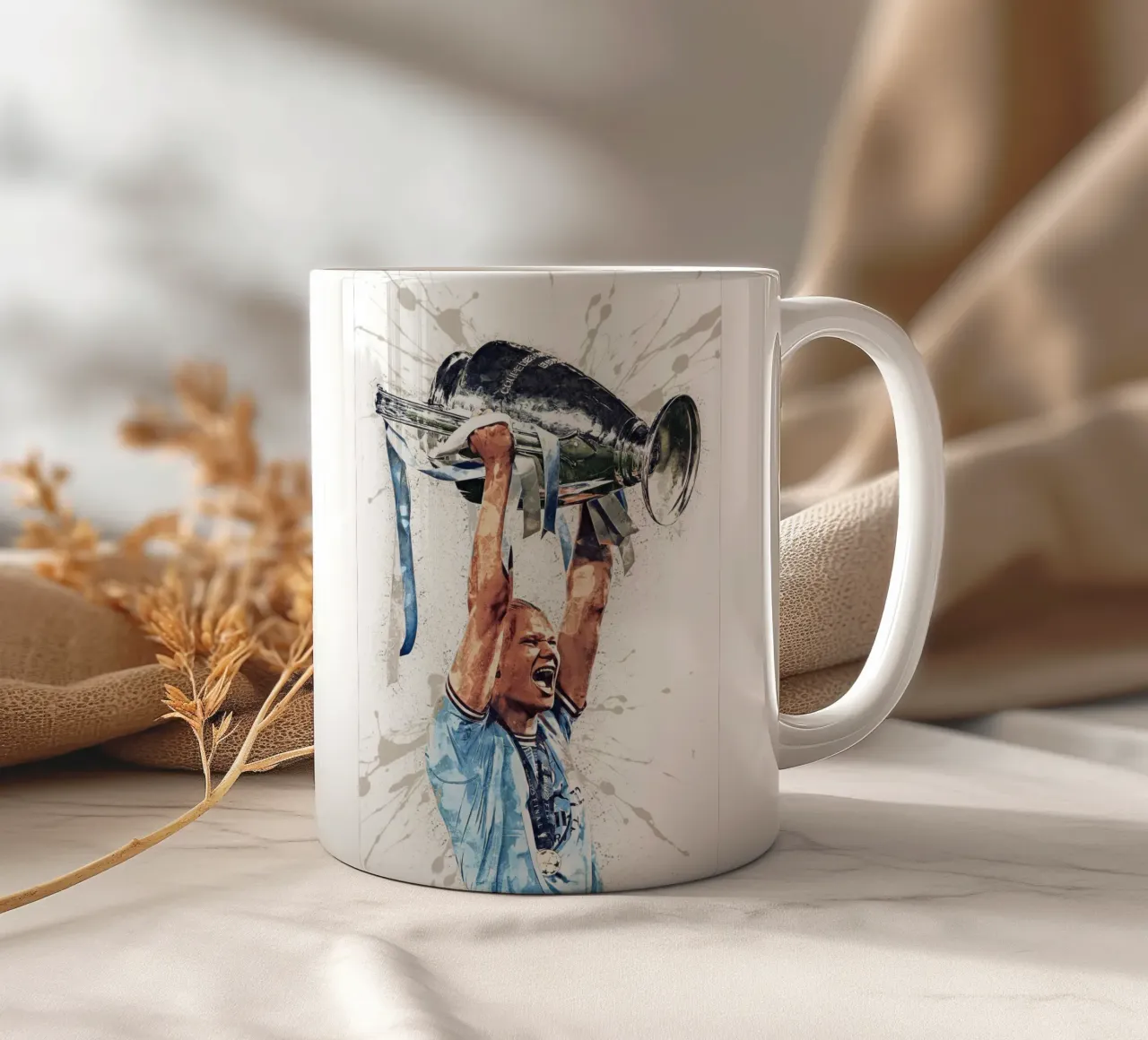 Erling Braut Håland tazza in ceramica da tenten