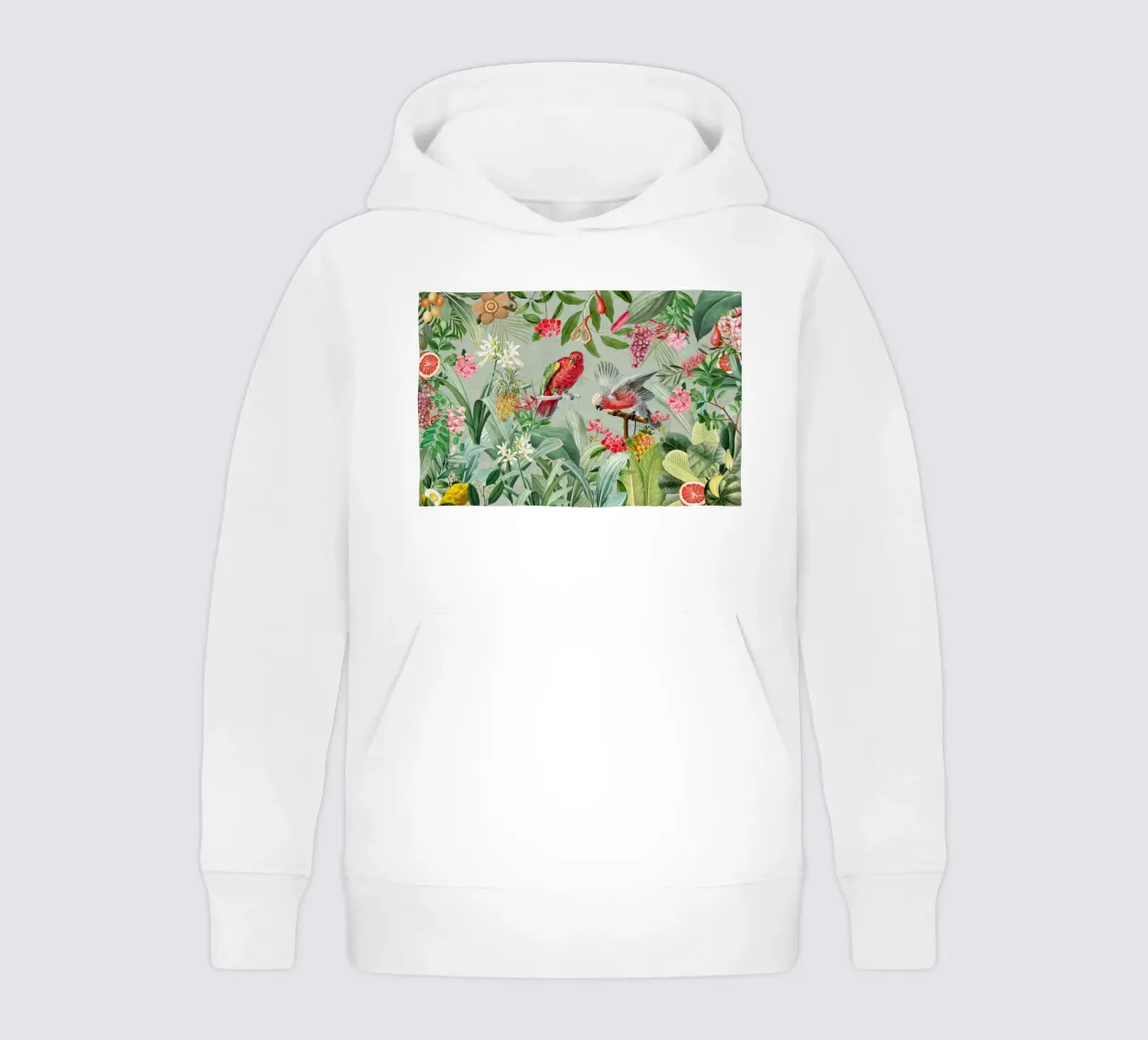 Karminrote Schwingen im Paradies Kinder Hoodie von Vintage World - Uta Naumann