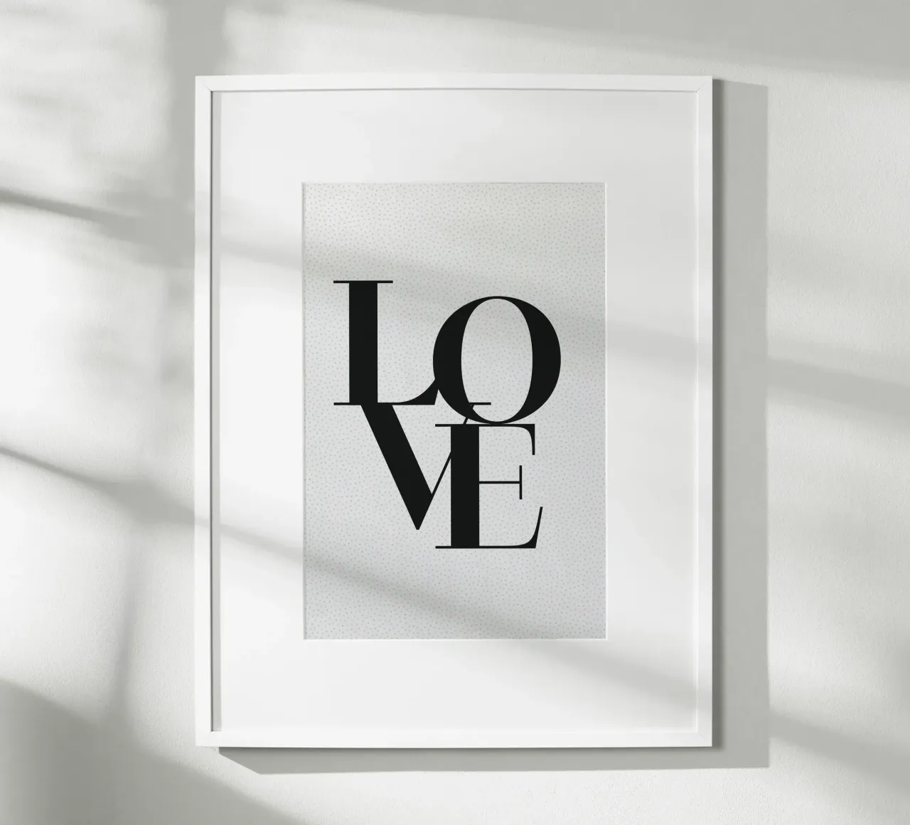 LOVE 02 poster con telaio in plastica da Daily Inspiration