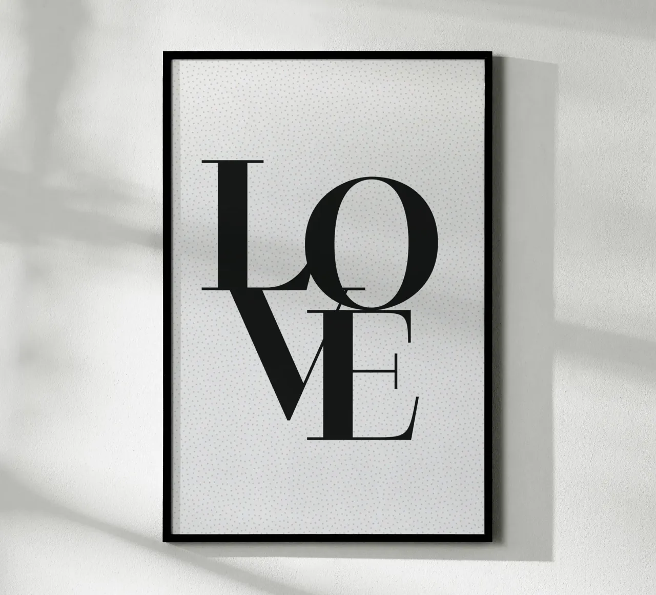 LOVE 02 poster con telaio in plastica da Daily Inspiration