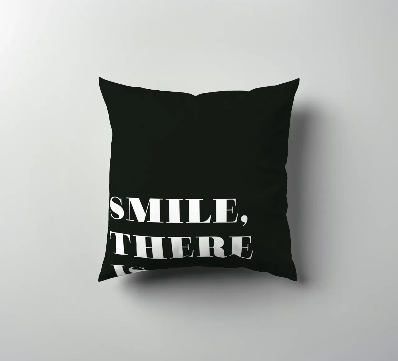 Smile, there is coffee cuscino da Daily Inspiration