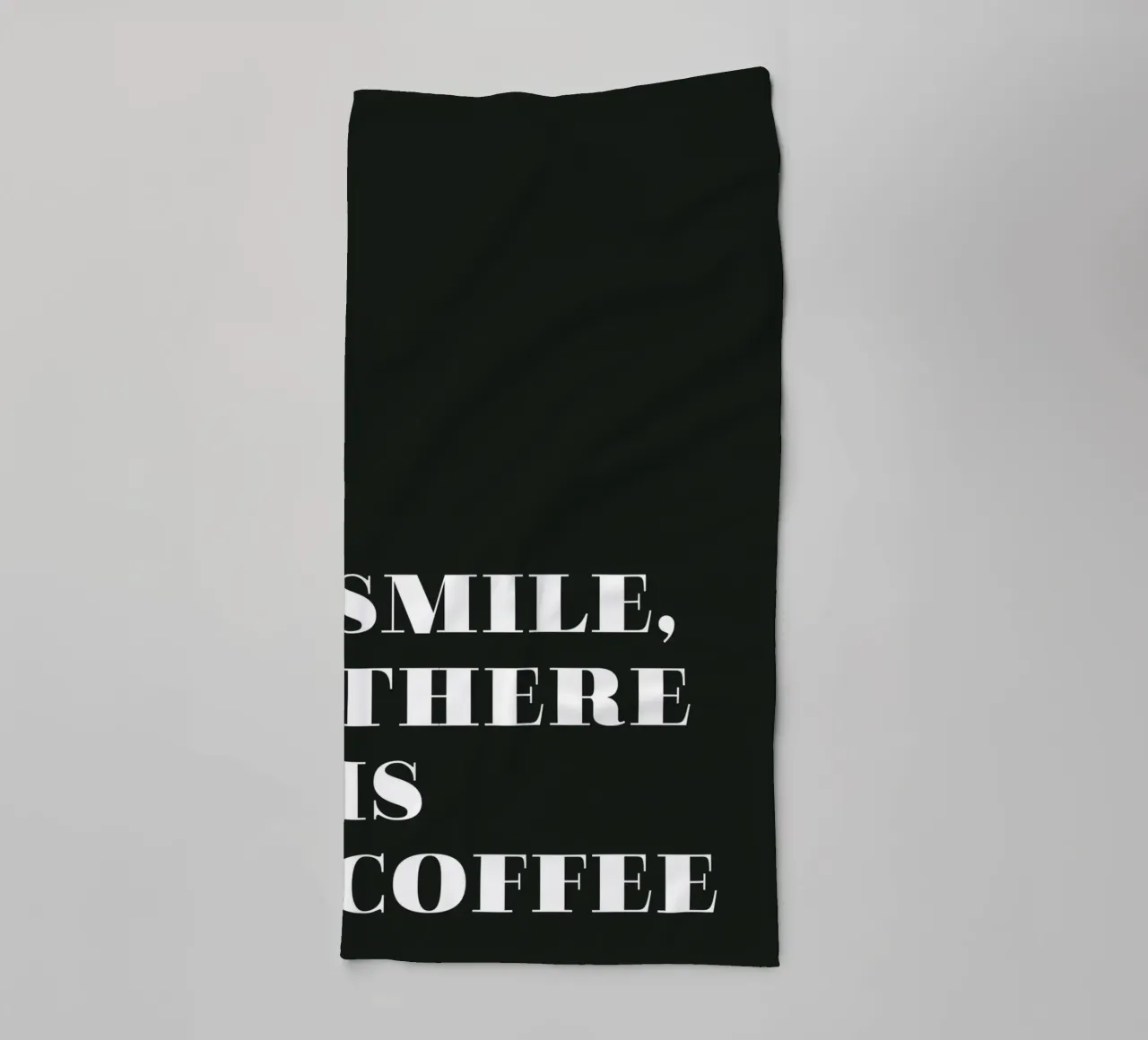 Smile, there is coffee asciugamano da bagno da Daily Inspiration