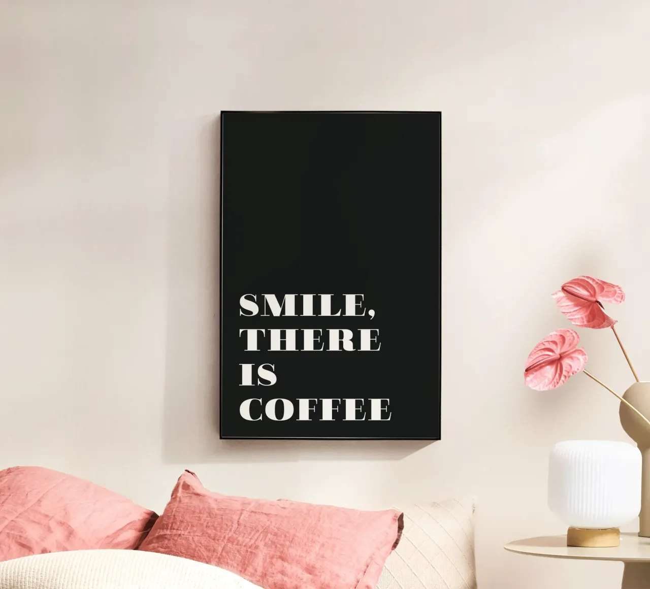 Smile, there is coffee plexiglass da Daily Inspiration