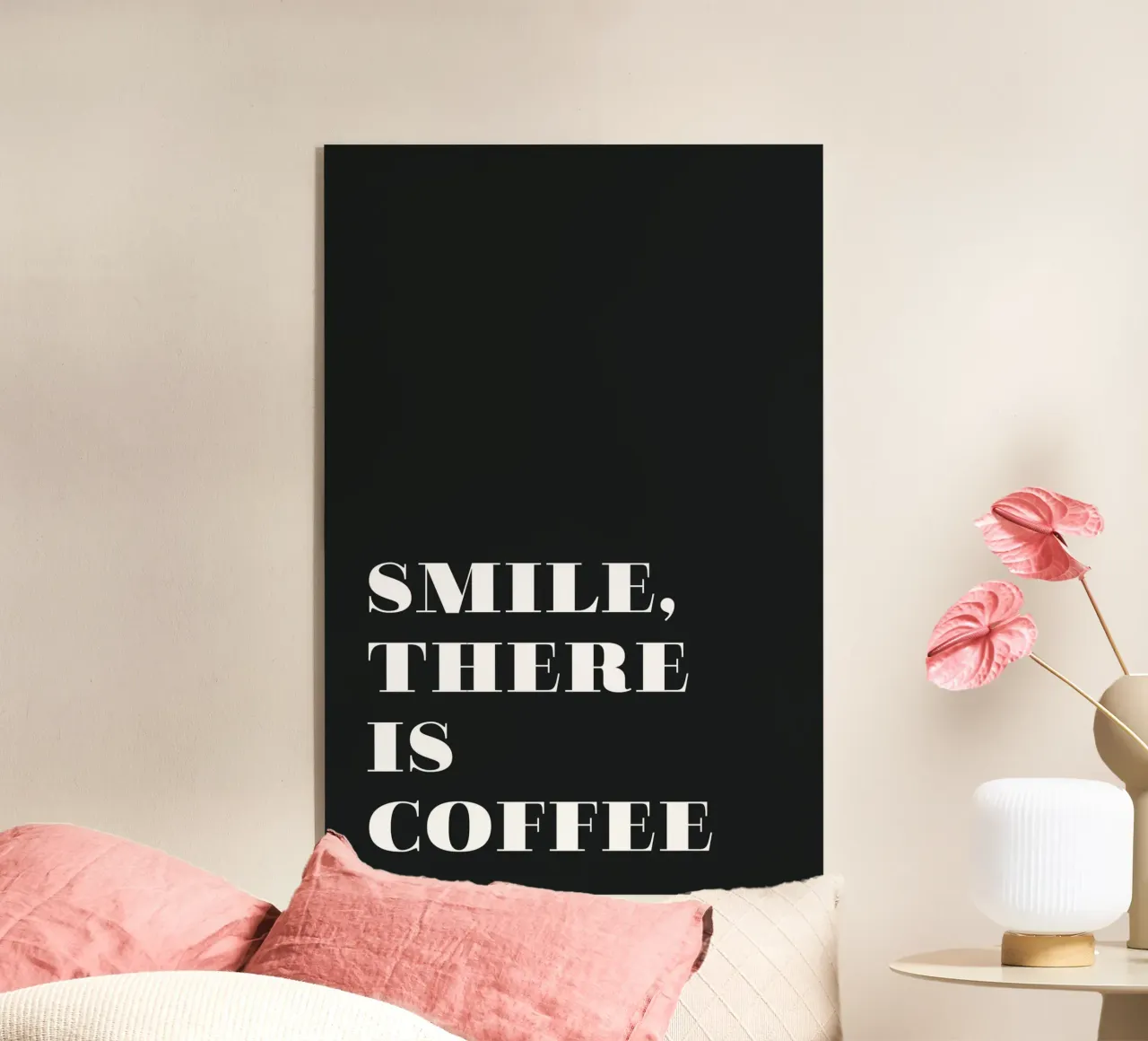 Smile, there is coffee plexiglass da Daily Inspiration