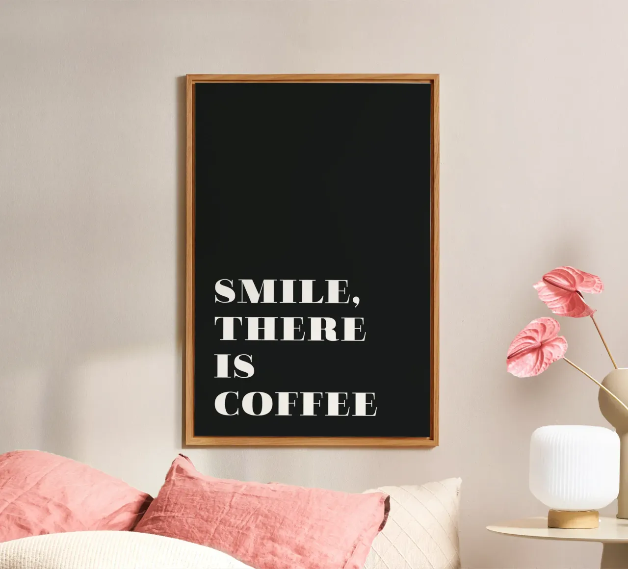 Smile, there is coffee alluminio dibond da Daily Inspiration