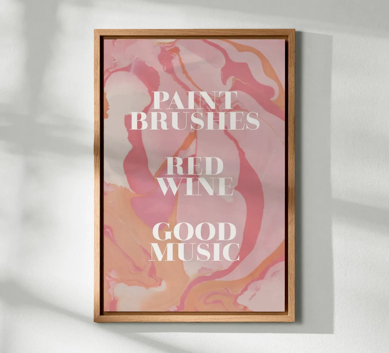 red wine, good music alluminio dibond da Daily Inspiration