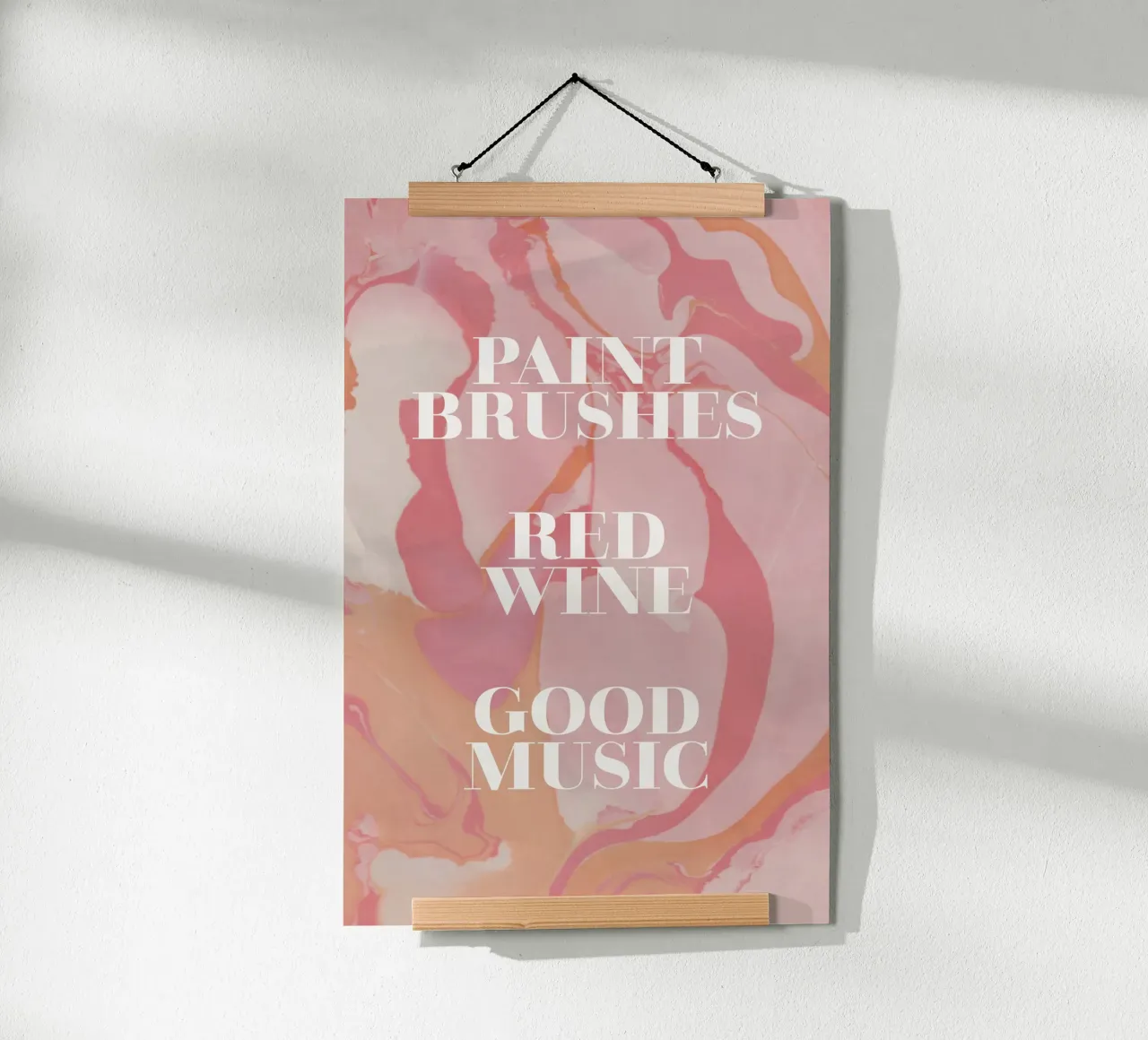 red wine, good music carta hahnemühle da Daily Inspiration