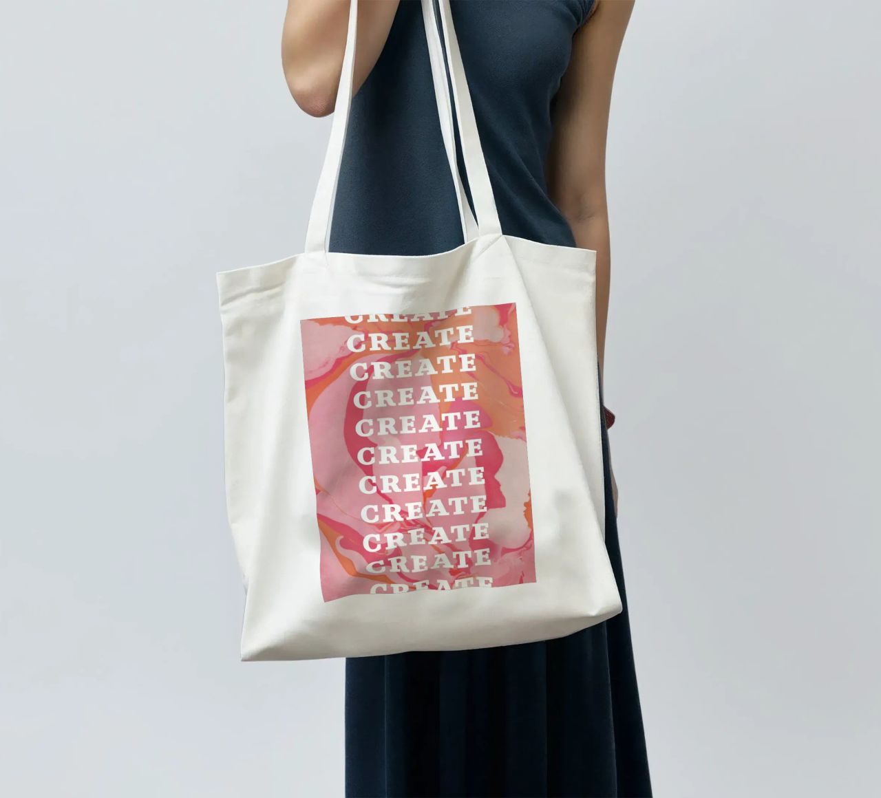 create create create tote bag by Daily Inspiration