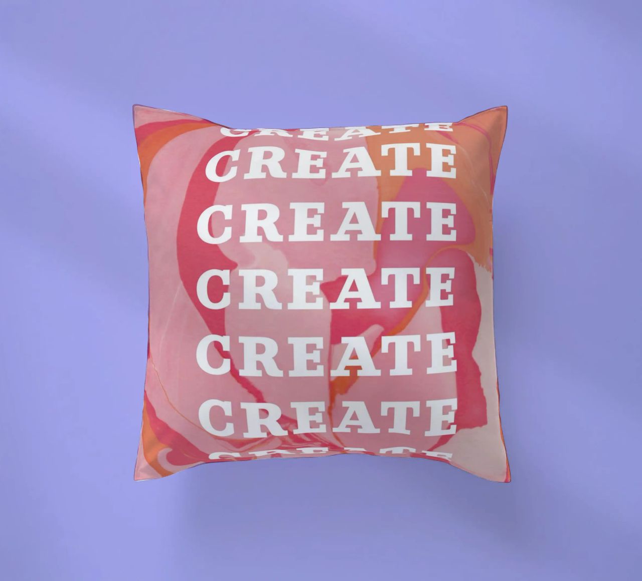 create create create decorative cushion by Daily Inspiration