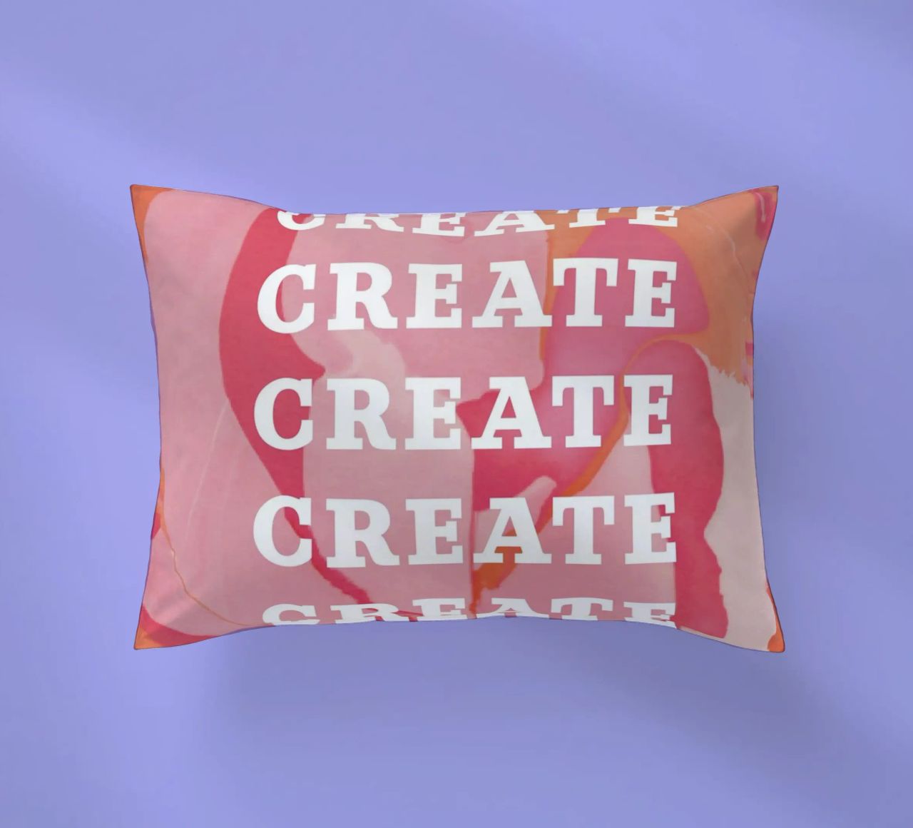 create create create decorative cushion by Daily Inspiration