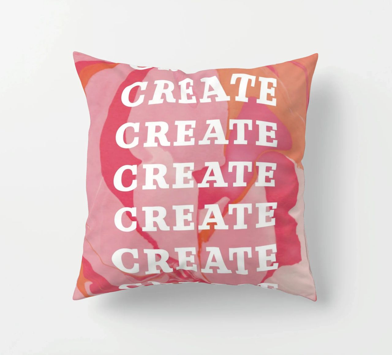 create create create decorative cushion by Daily Inspiration