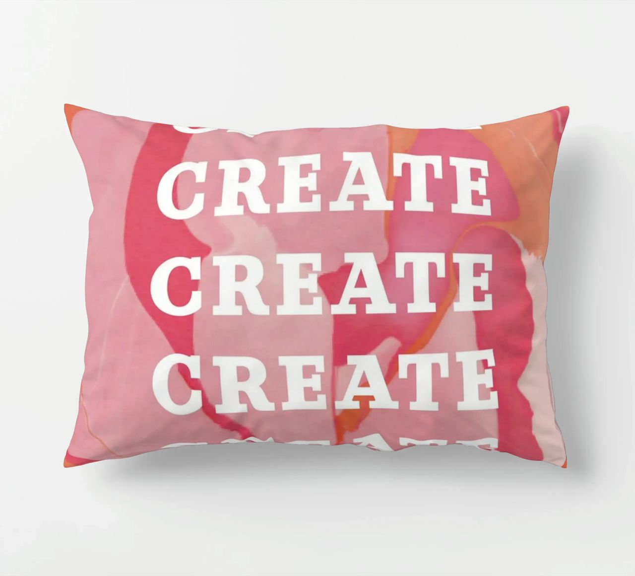 create create create decorative cushion by Daily Inspiration