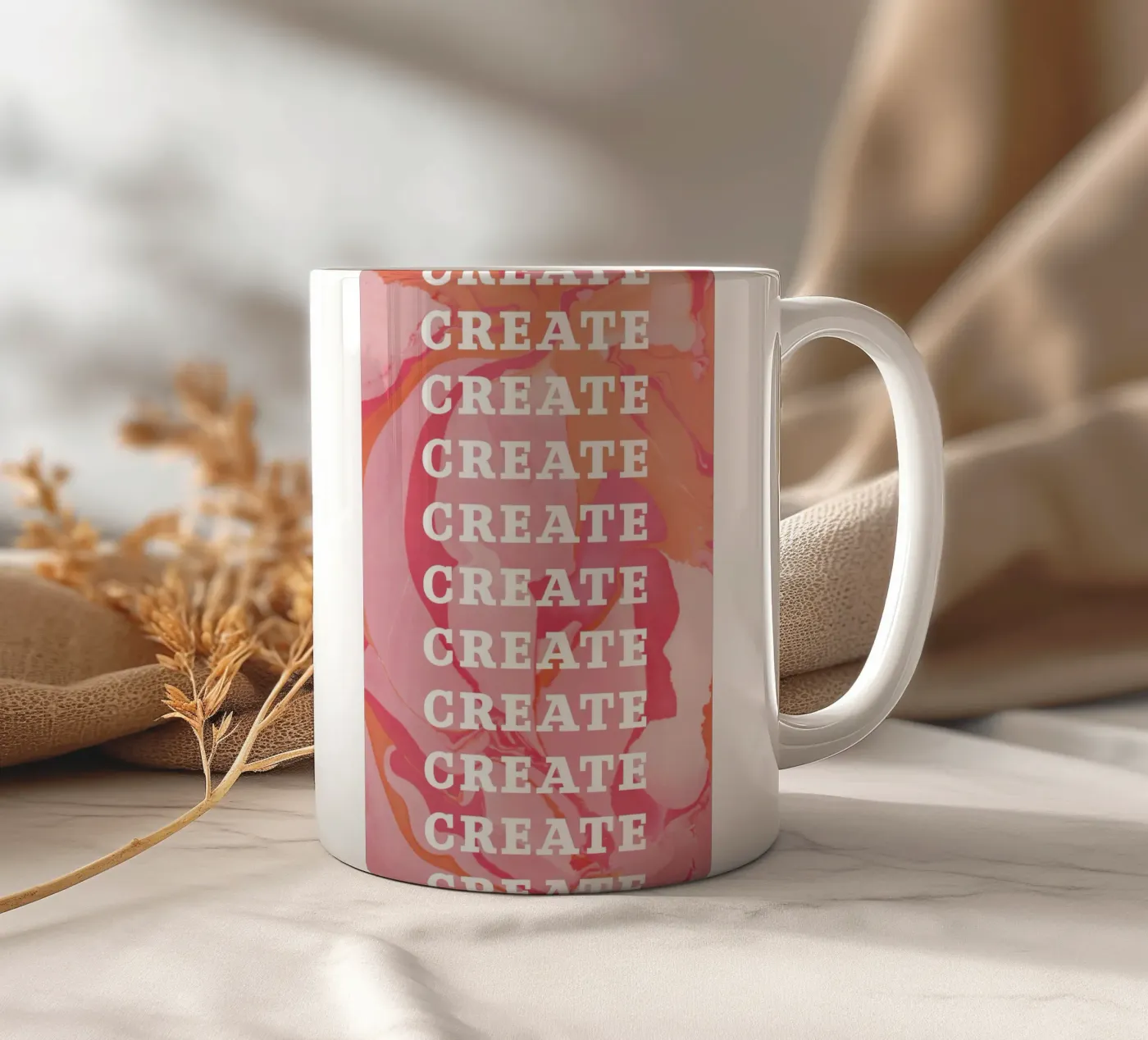 create create create ceramic mug by Daily Inspiration