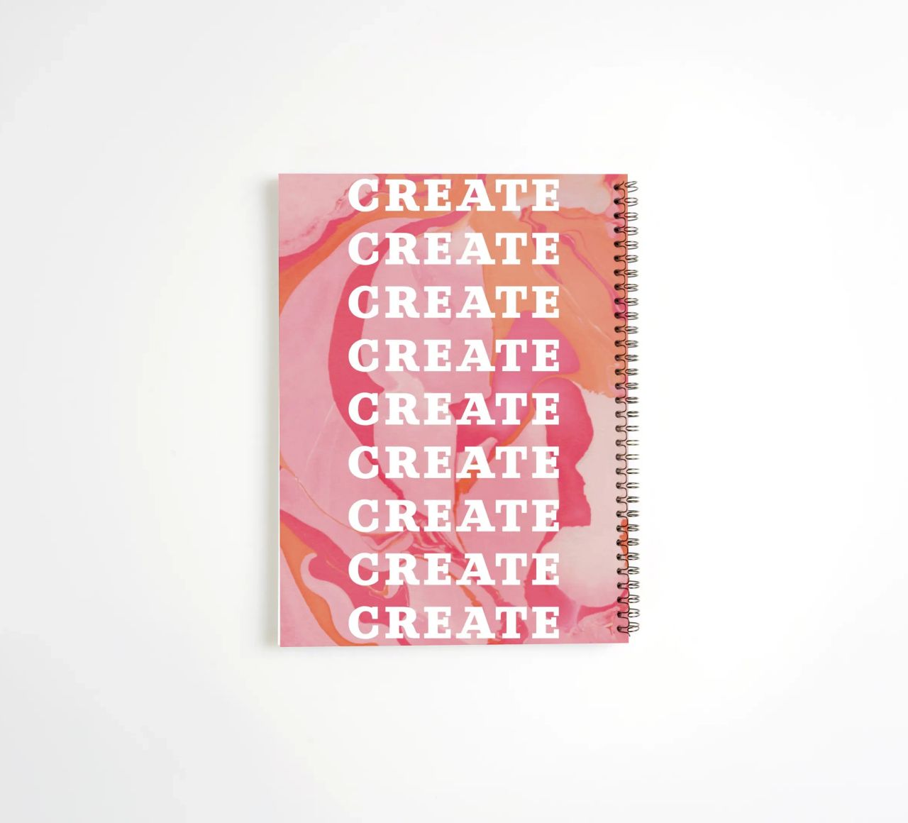 create create create spiral notebook by Daily Inspiration