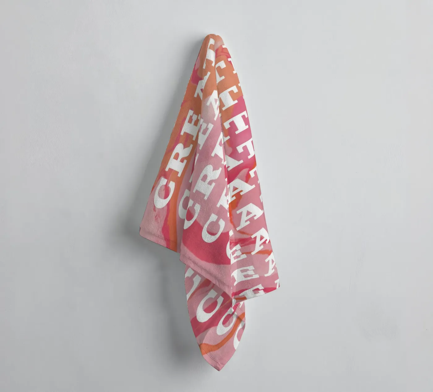 create create create badhanddoek van Daily Inspiration