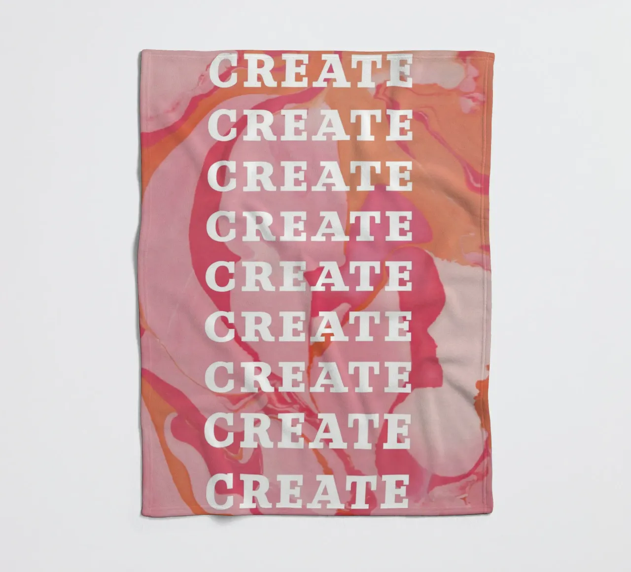 create create create Fleecedecke von Daily Inspiration