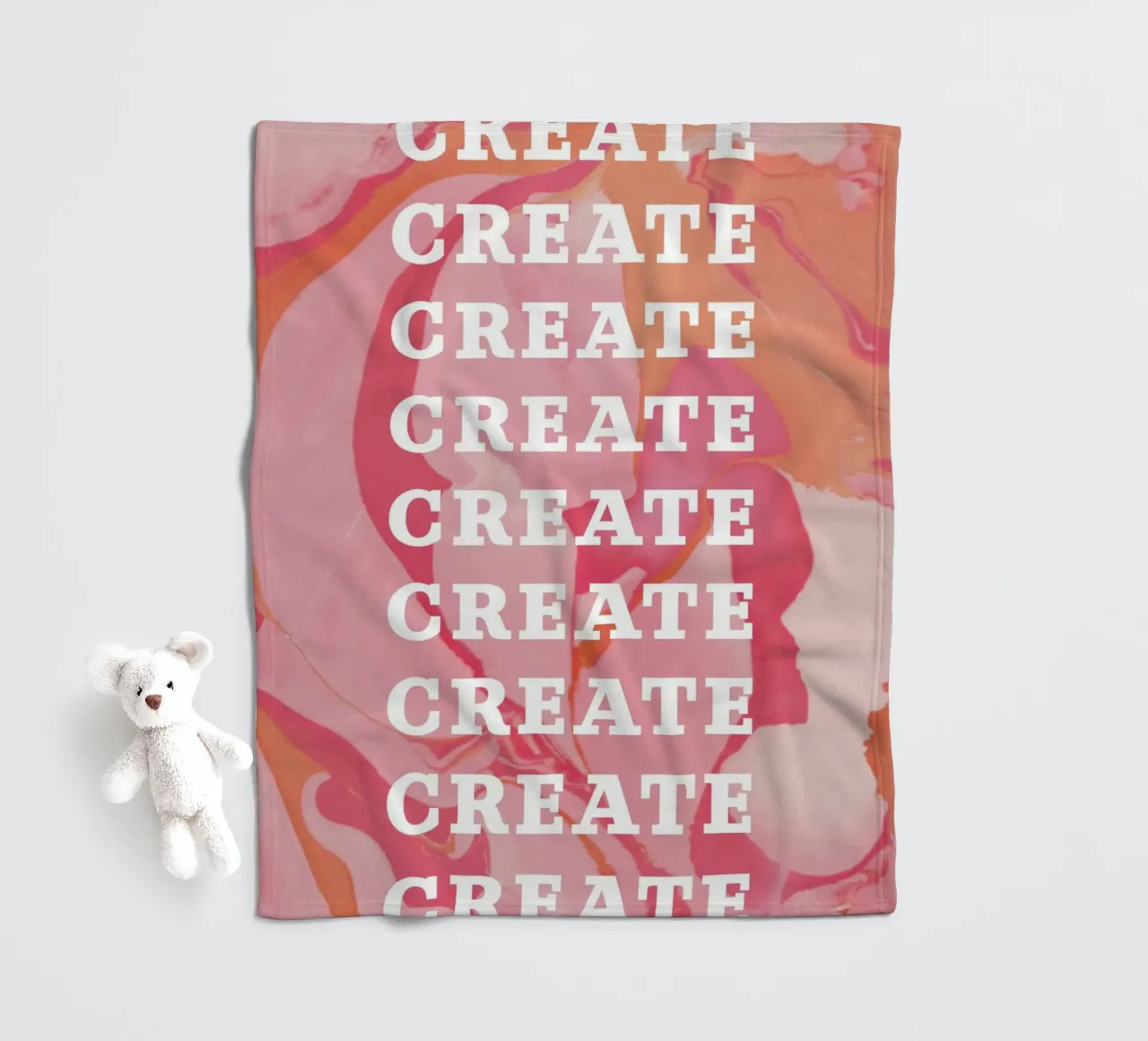 create create create Fleecedecke von Daily Inspiration