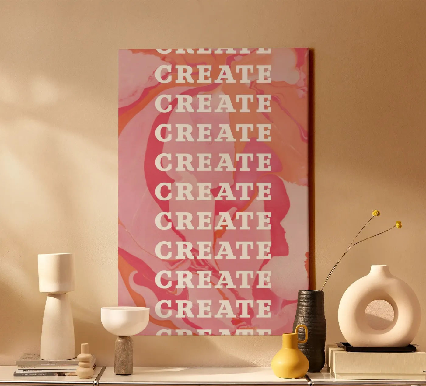 create create create Leinwand von Daily Inspiration