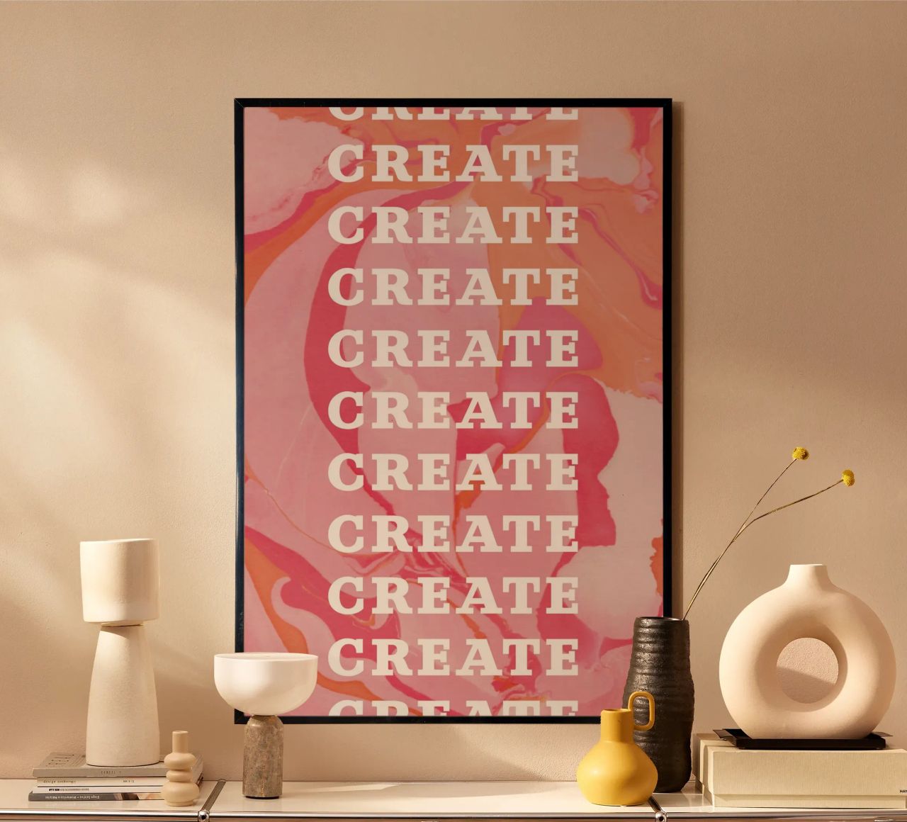 create create create poster by Daily Inspiration