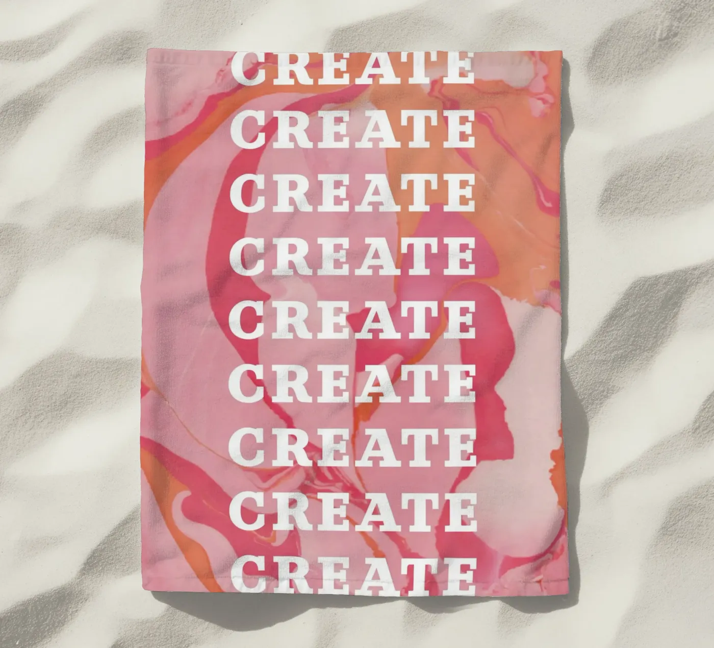 create create create serviette de plage de Daily Inspiration