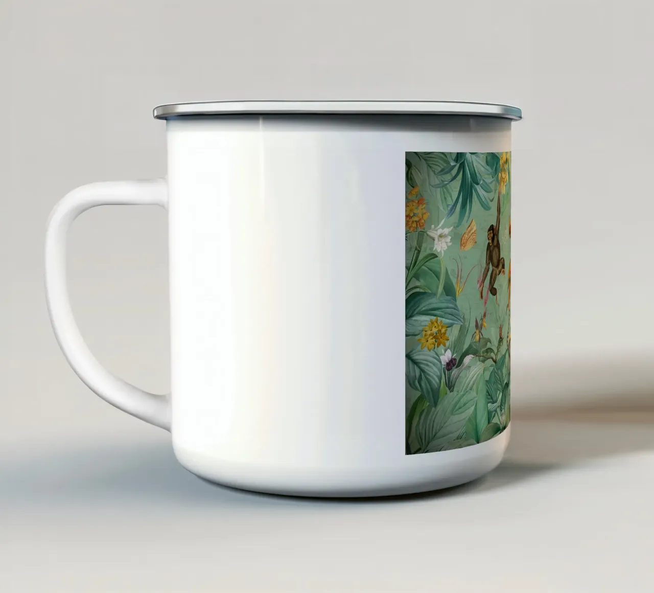 Avventure nella giungla vintage tazza in smalto da Vintage World - Uta Naumann