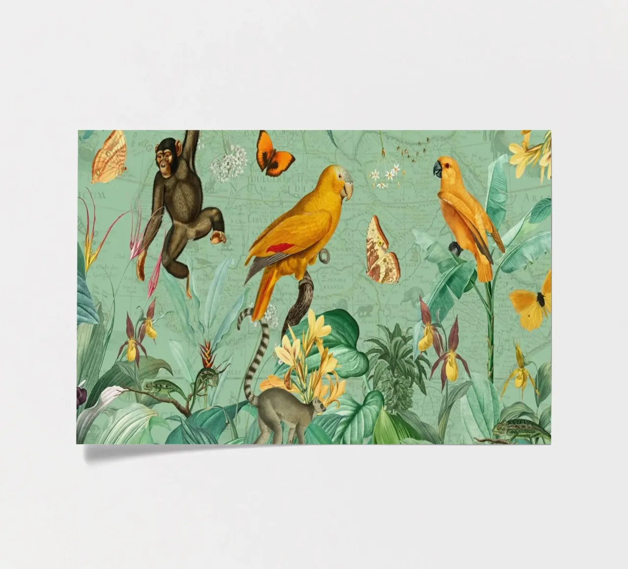 Vintage Jungle Adventures sticker sheet by Vintage World - Uta Naumann