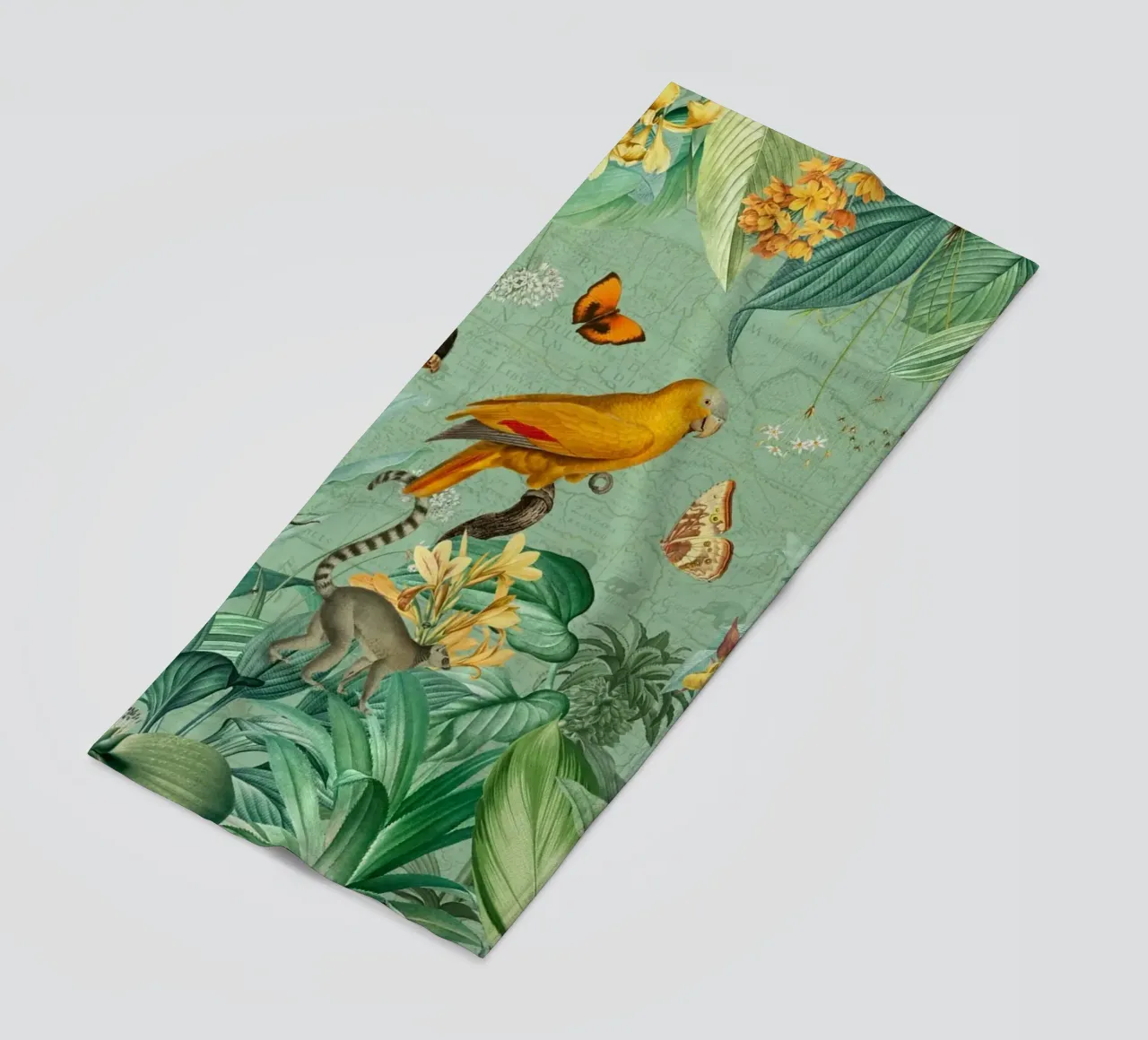 Vintage Jungle Adventures beach towel by Vintage World - Uta Naumann
