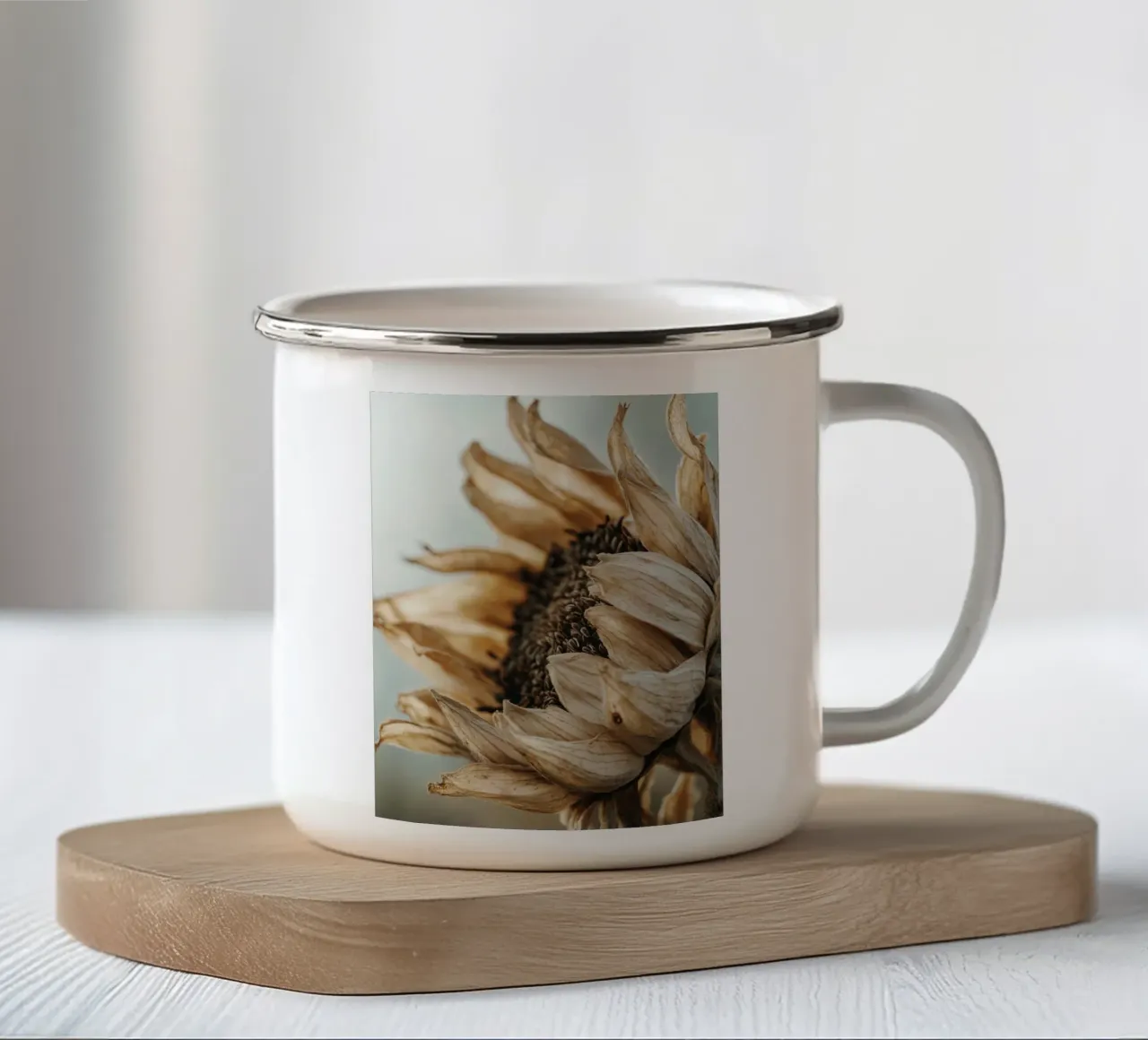 Dry Sun Flower tazza in smalto da treechild
