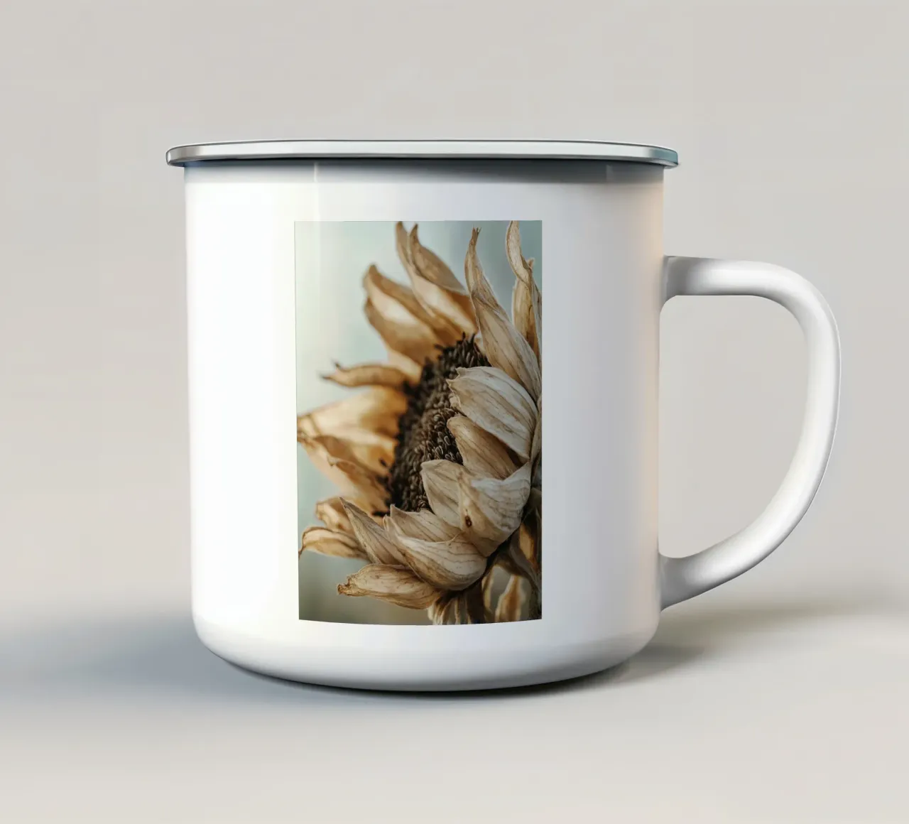 Dry Sun Flower tazza in smalto da treechild