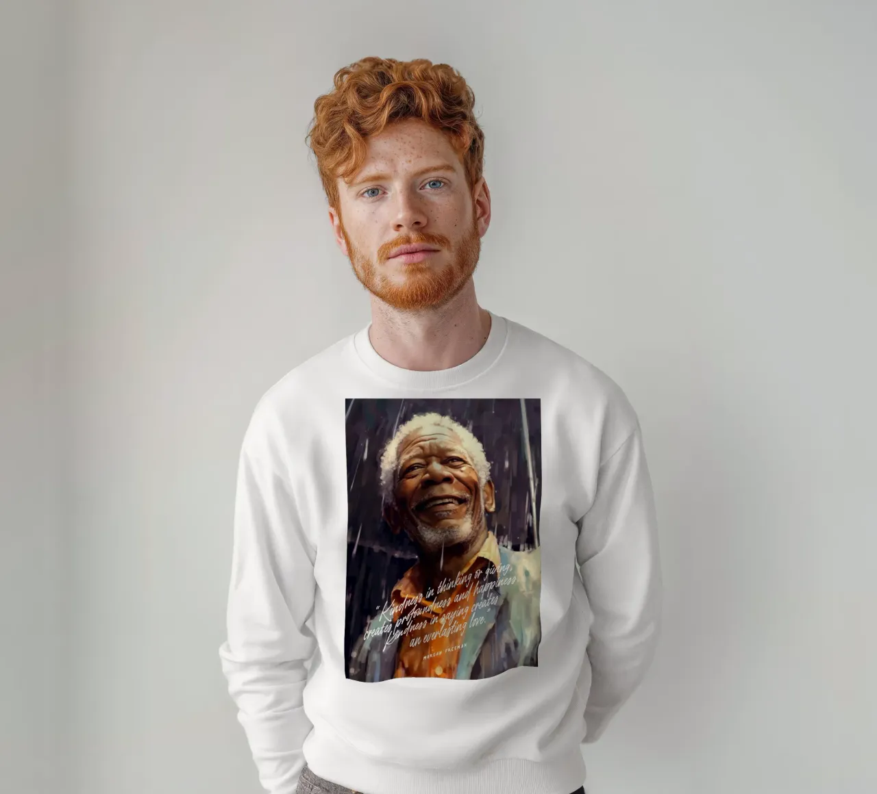 Morgan Freeman Art Quote felpa da Lootprint