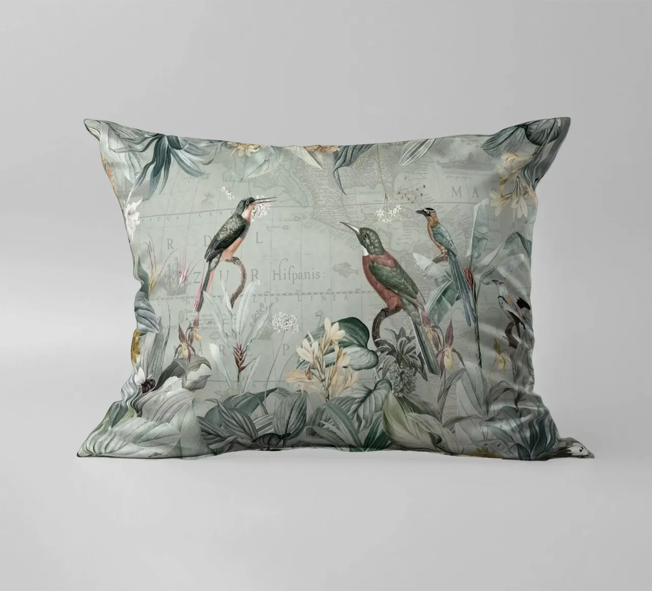Martin pescatore d'epoca ai tropici cuscino da Vintage World - Uta Naumann