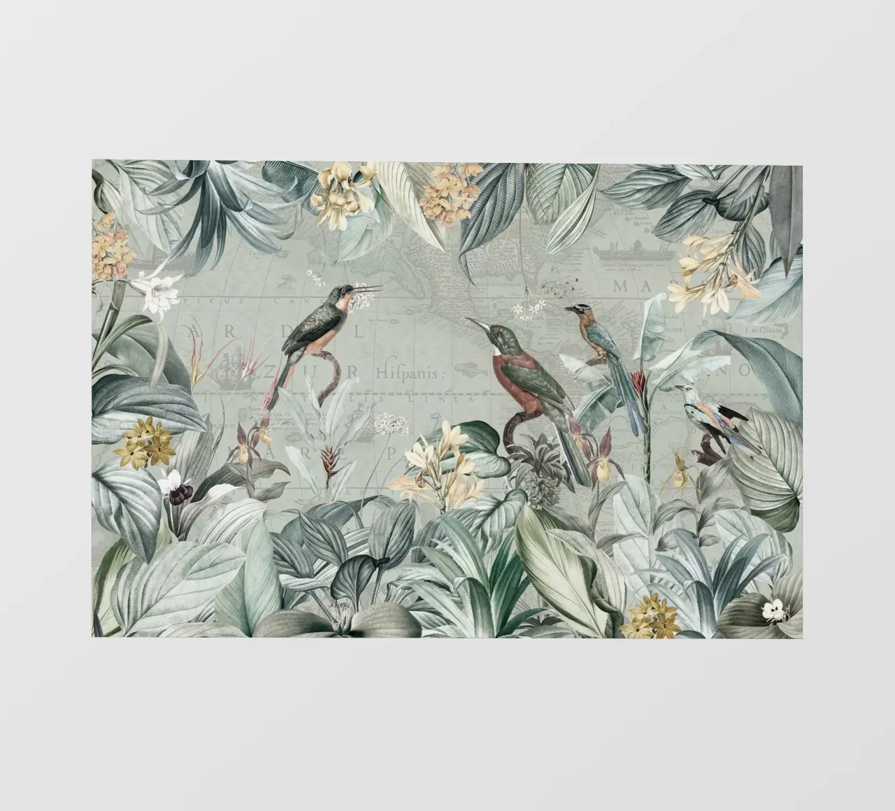 Martin pescatore d'epoca ai tropici telo in pvc da Vintage World - Uta Naumann