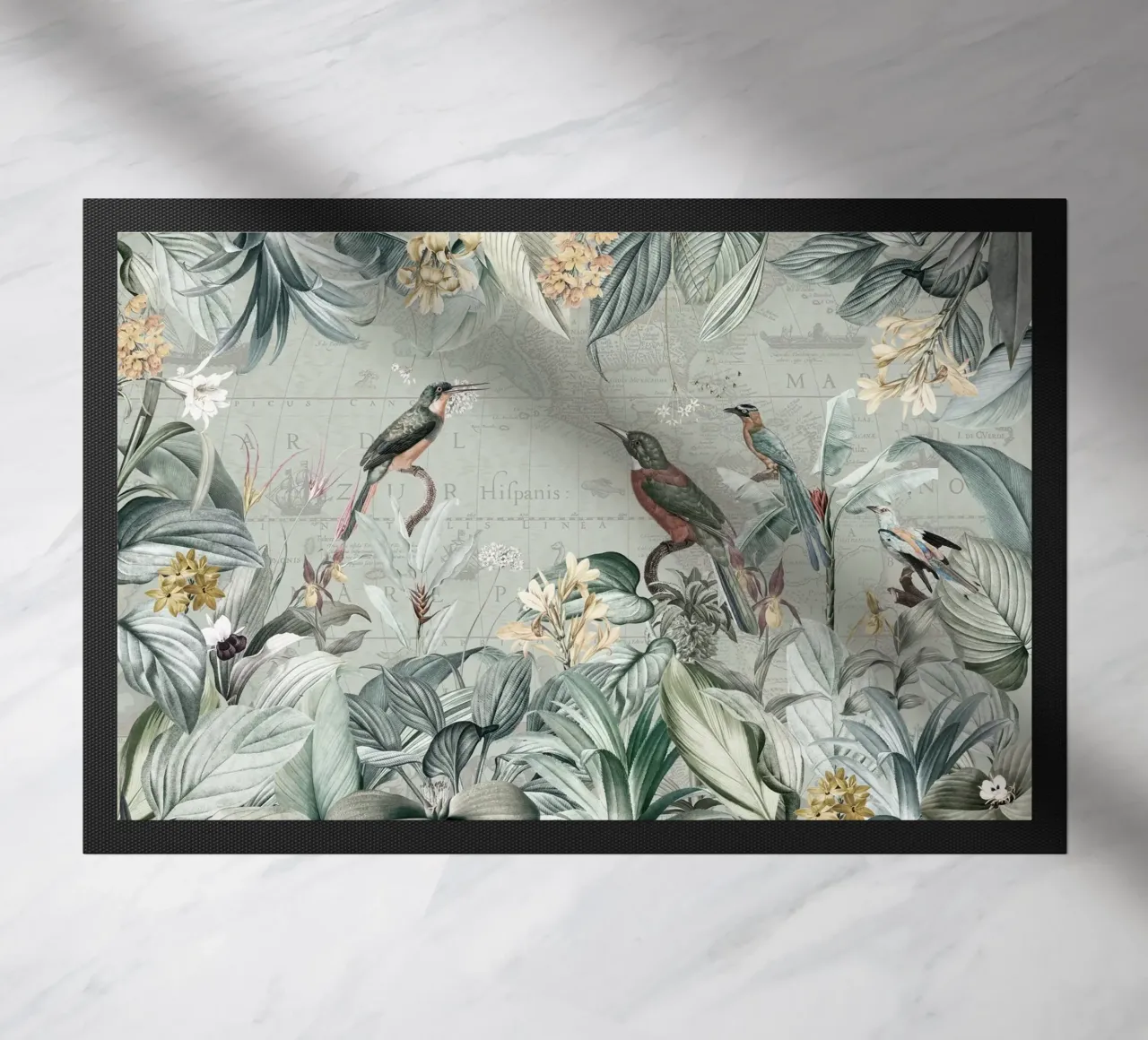 Martin pescatore d'epoca ai tropici zerbino da Vintage World - Uta Naumann