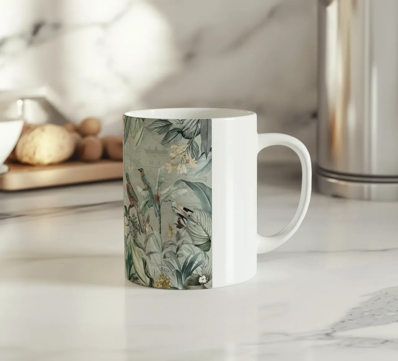 Martin pescatore d'epoca ai tropici tazza in ceramica da Vintage World - Uta Naumann