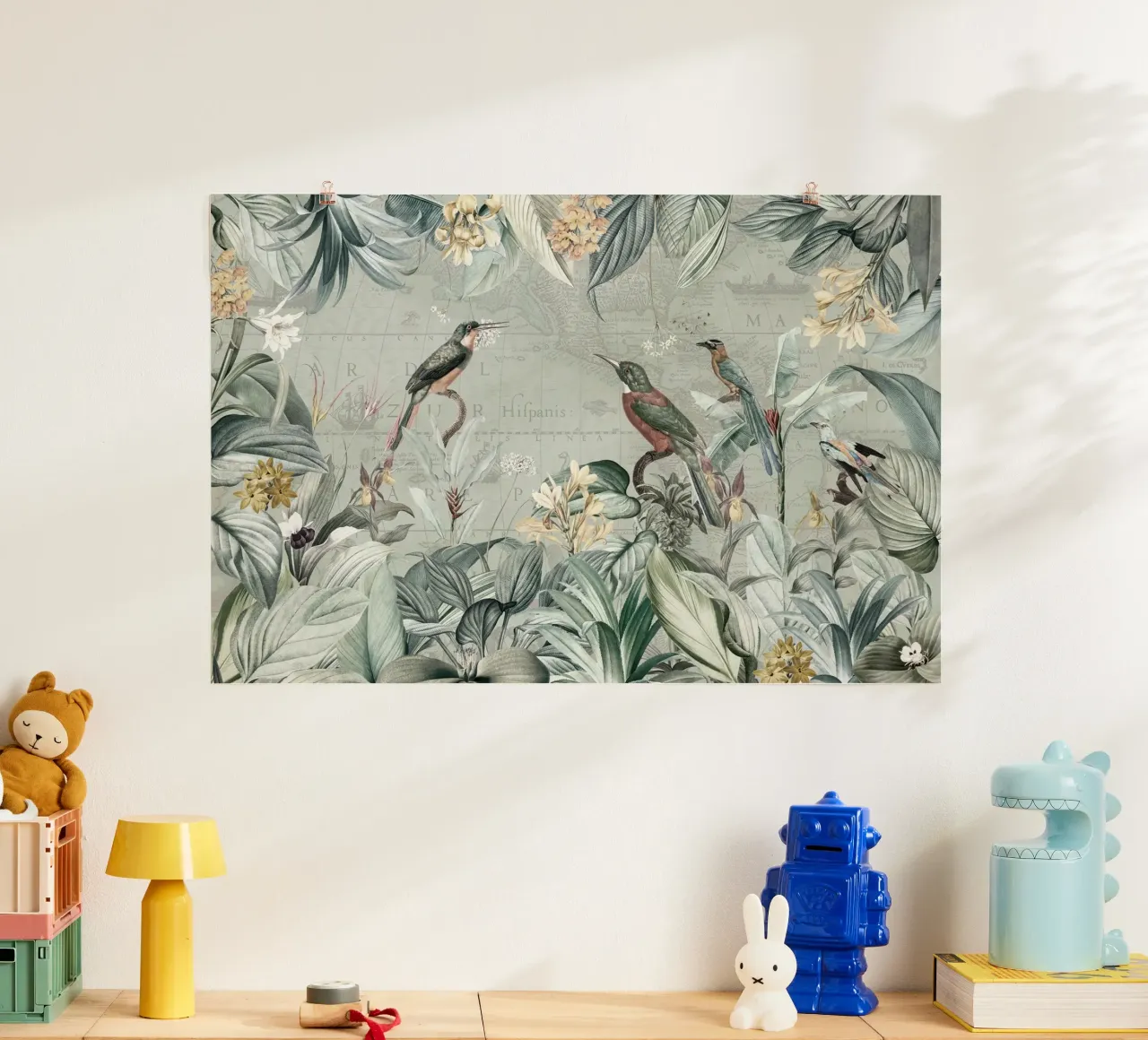 Martin pescatore d'epoca ai tropici carta hahnemühle da Vintage World - Uta Naumann