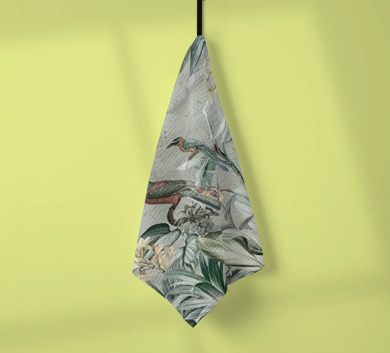 Martin pescatore d'epoca ai tropici canovaccio da cucina da Vintage World - Uta Naumann