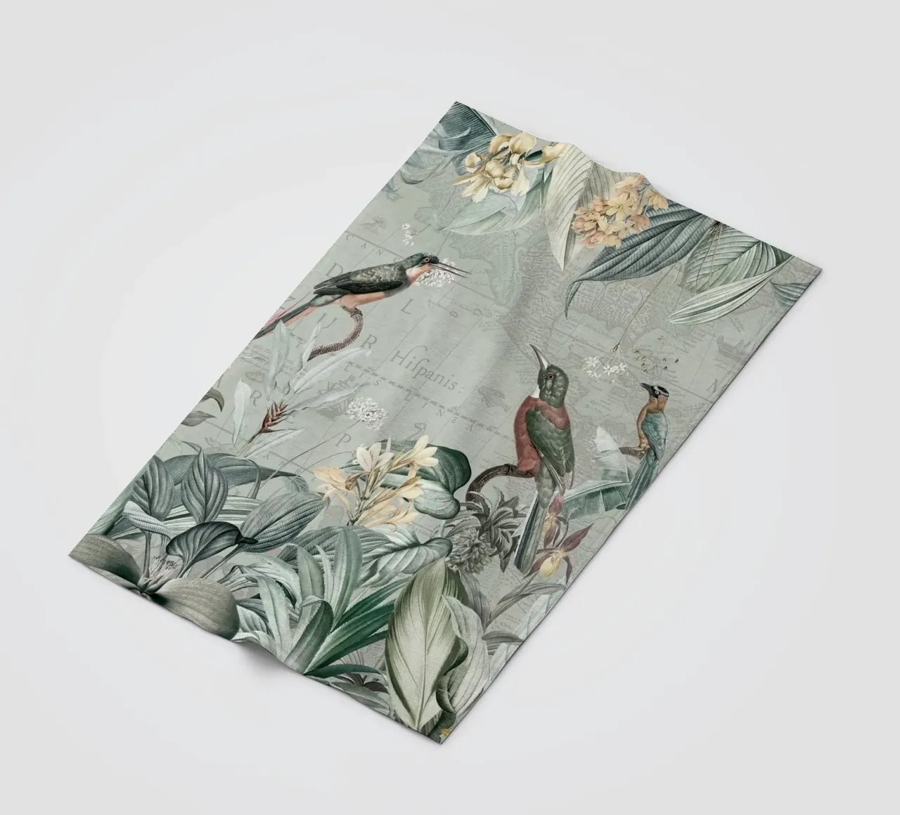 Martin pescatore d'epoca ai tropici coperta in pile da Vintage World - Uta Naumann