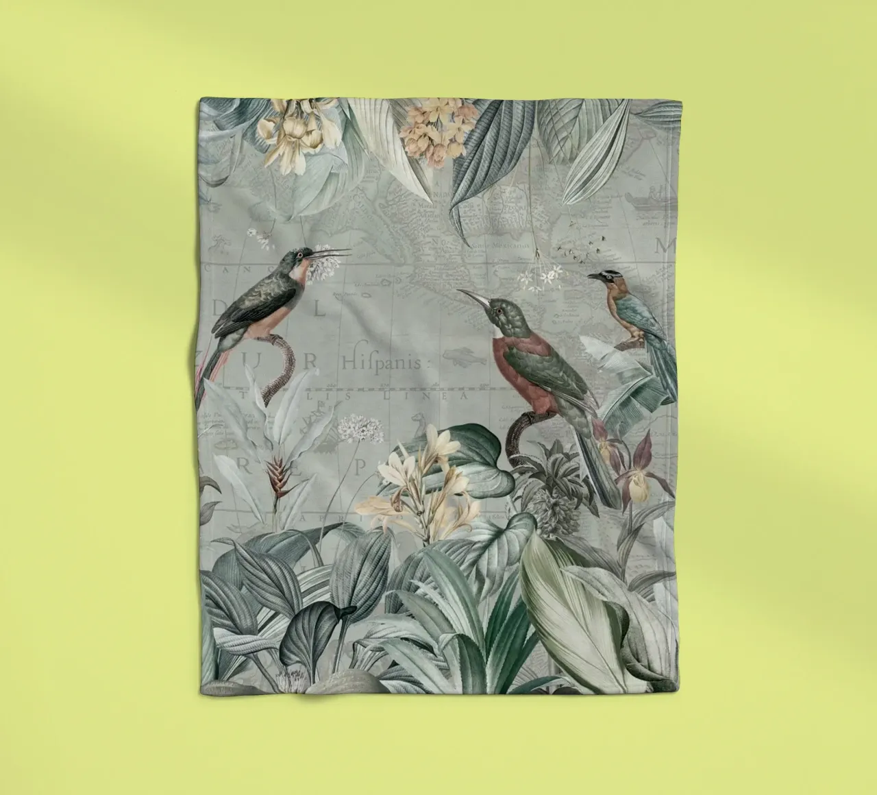 Martin pescatore d'epoca ai tropici coperta in pile da Vintage World - Uta Naumann
