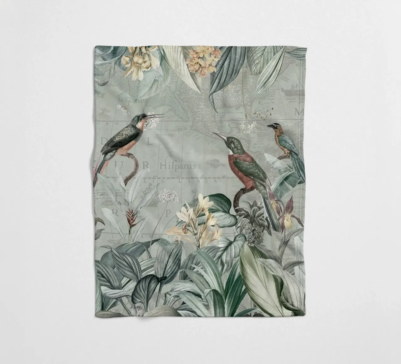 Martin pescatore d'epoca ai tropici coperta in pile da Vintage World - Uta Naumann