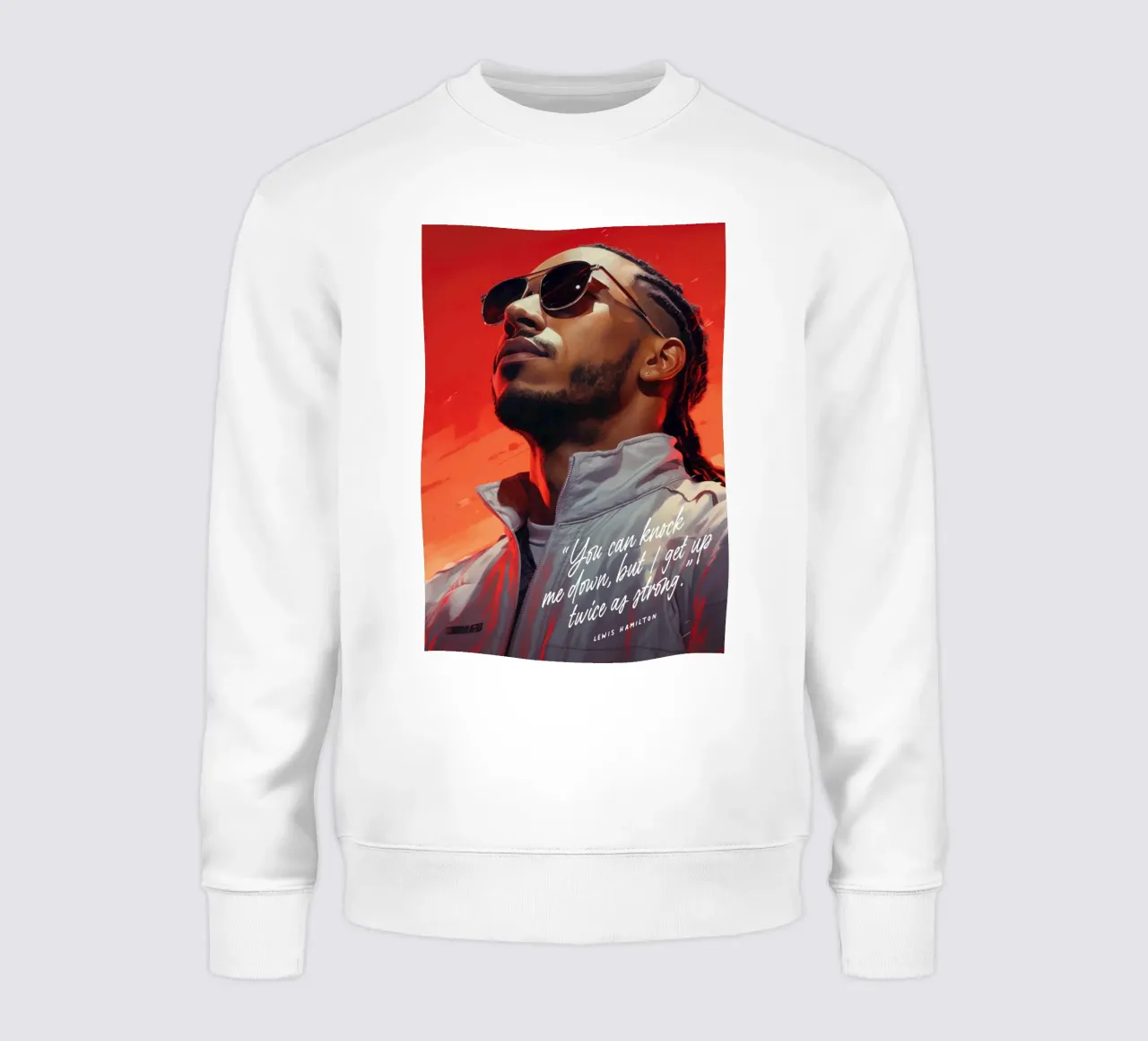 Lewis Hamilton Art Quote felpa da Lootprint
