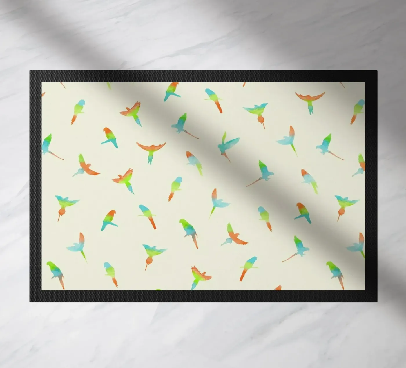 Papagei Fußmatte von Florent Bodart